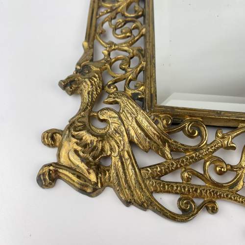 Brass Hanging Wall Mirror by W. Tonks & Son Circa 1880 image-2