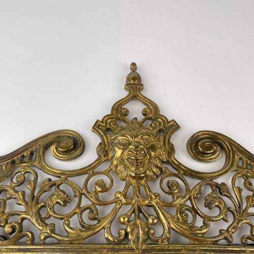 Brass Hanging Wall Mirror by W. Tonks & Son Circa 1880 image-6