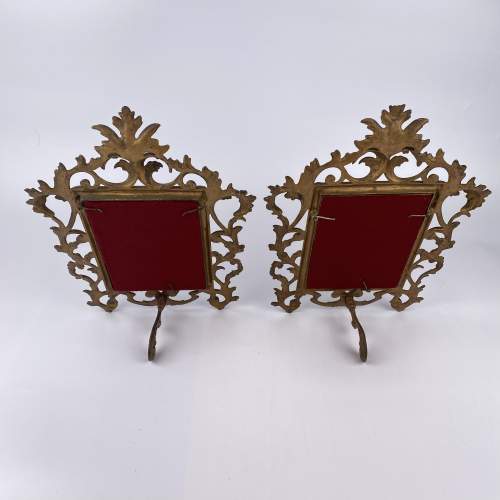 Pair of Victorian Gilt Rococo Style Table Mirrors image-2