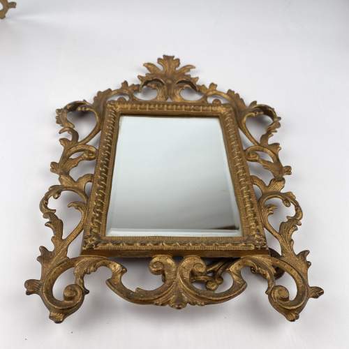 Pair of Victorian Gilt Rococo Style Table Mirrors image-5