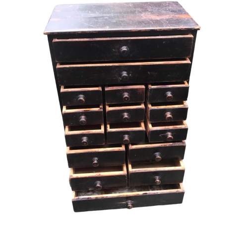 Antique Victorian Pine Horologists Work Drawers image-4