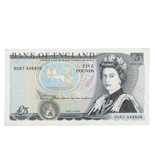 Rare £5 British Banknote Error of Missing Cashier's Signature image-1