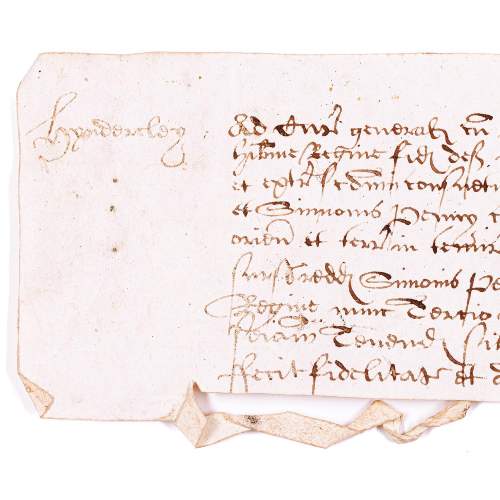 Antique 16th Century Handwritten Latin Document image-3