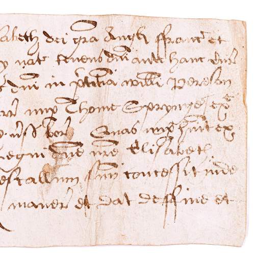 Antique 16th Century Handwritten Latin Document image-5