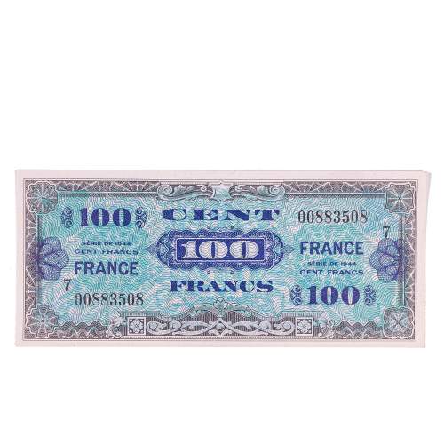 Group of Four WW2 Allied Military Series French Franc Notes image-6
