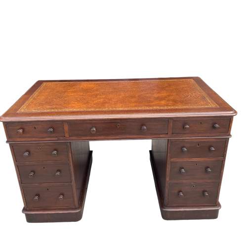 Oak Pedestal Desk image-1