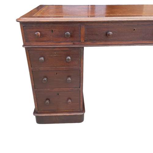 Oak Pedestal Desk image-5