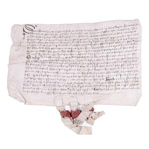 Original Antique 16th Century English Document Written in Latin
