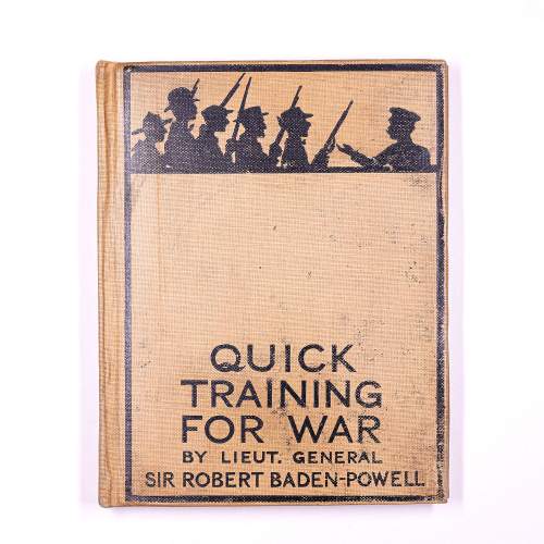 Antique Early 20th Century Book Called Quick Training For War image-1
