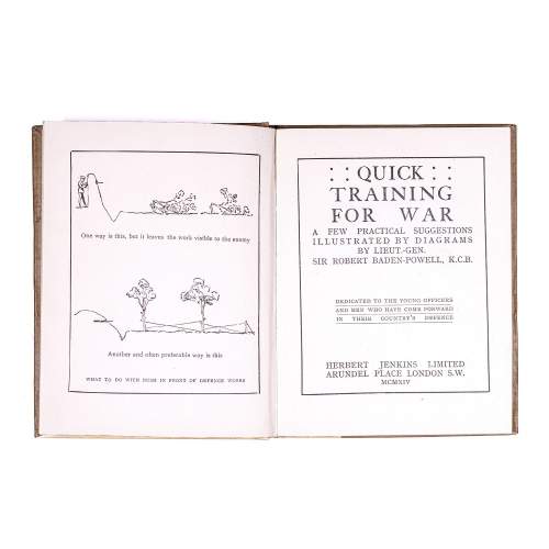 Antique Early 20th Century Book Called Quick Training For War image-4