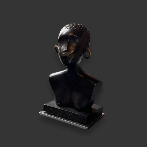 Hagenauer Bronze Bust of a Woman image-1