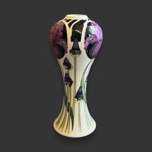 Moorcroft Pottery Ghost Train Trial Vase