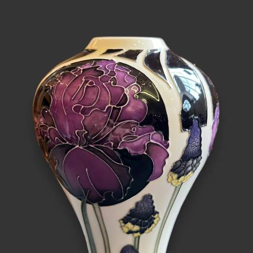 Moorcroft Pottery Ghost Train Trial Vase image-2