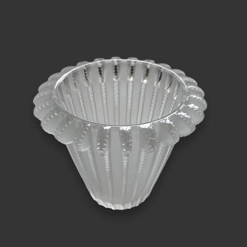 Lalique Royat Frosted Glass Vase image-1