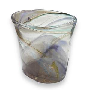 Samuel J Herman Signed Glass Vase