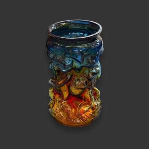 Jan Gabrhel Glass Cherub Vase