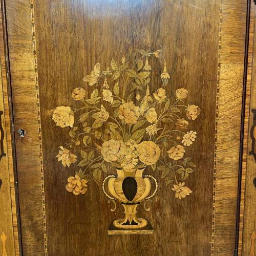 Antique 3 Door Credenza - Glazed Bookcase image-5