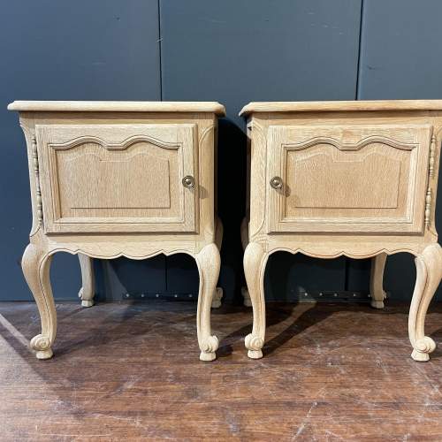 Pair of French Rustic Oak Pot Cupboards image-1