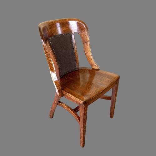 Early 1900s Solid Oak Globe Wernicke Library Chair image-2