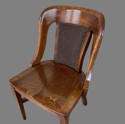 Early 1900s Solid Oak Globe Wernicke Library Chair image-3