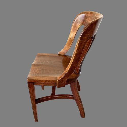 An Early 1900s Solid Oak Globe Wernicke Library Chair image-4