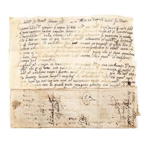 Antique 16th Century Italian Merchant Letter image-4