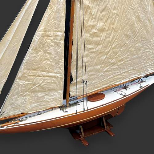 Rare Large Scale Model J Class Style Yacht by John Gale image-3