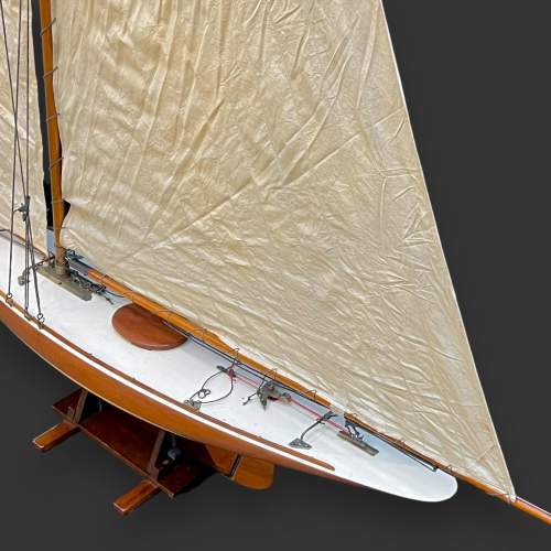 Rare Large Scale Model J Class Style Yacht by John Gale image-5