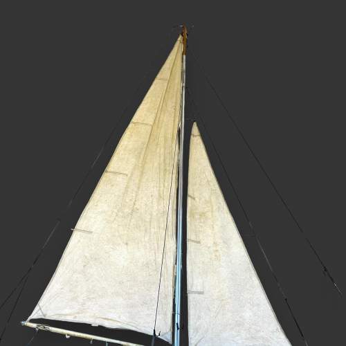 Rare Late 1940s Very Large Scale Model A Class Yacht image-4