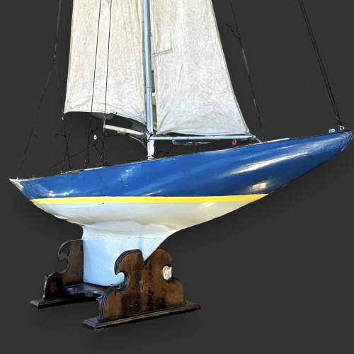 Rare Late 1940s Very Large Scale Model A Class Yacht image-5