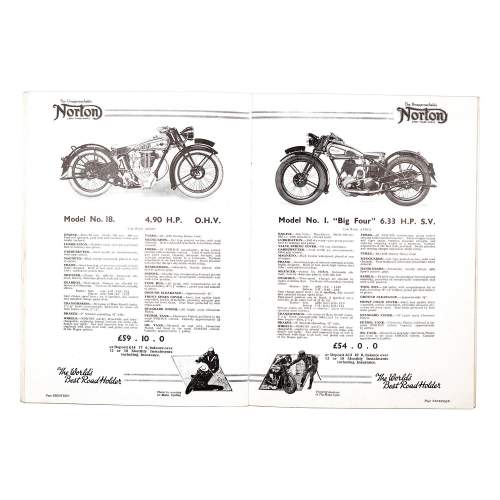Vintage 1930s Brochure for Norton Motorbikes and Sidecars image-4
