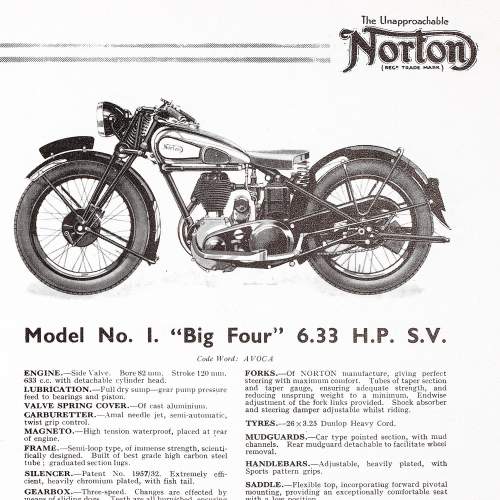 Vintage 1930s Brochure for Norton Motorbikes and Sidecars image-6