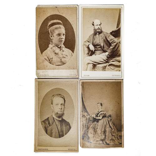 Antique 19th Century Group of 16 Carte-de-Visite Images image-3