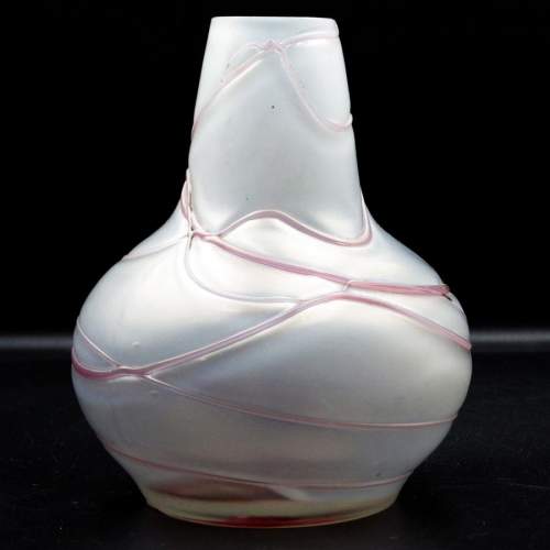 Pallme Konig Original Art Nouveau Irridescent Glass Vase image-1