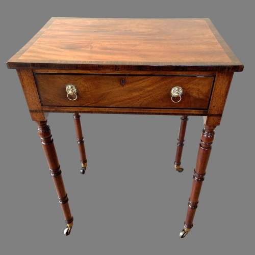 A Regency Mahogany Side or Lamp Table image-1