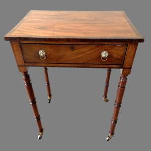 A Regency Mahogany Side or Lamp Table