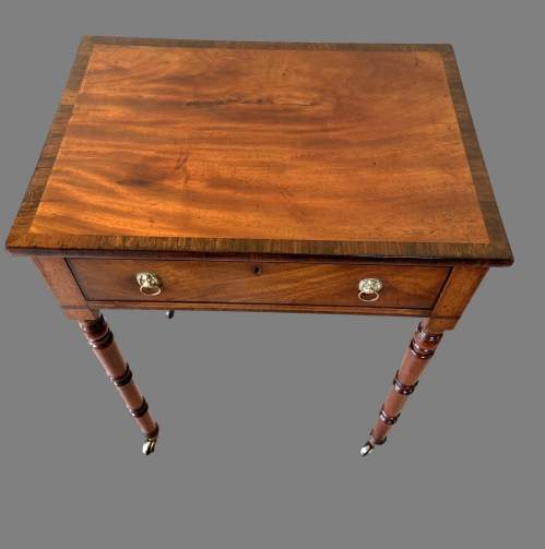 A Regency Mahogany Side or Lamp Table image-2