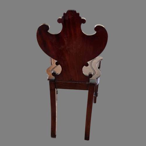 An Early 19th Century Mahogany Hall Chair image-5