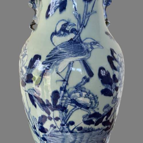 A 19th Century Chinese Blue and White Vase, Converted to a Lamp image-6