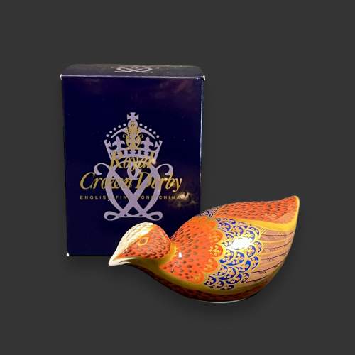 Royal Crown Derby Paperweight of a Coot image-1