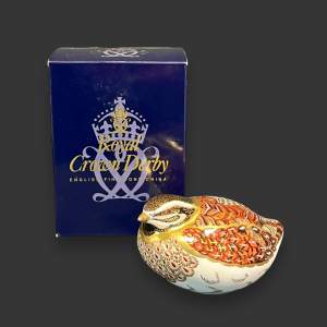 Royal Crown Derby Paperweight of a Partridge