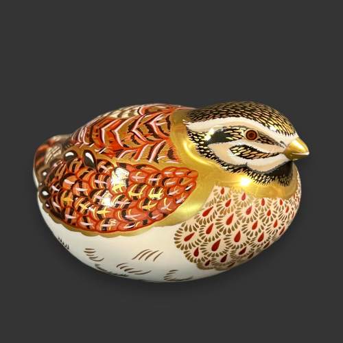 Royal Crown Derby Paperweight of a Partridge image-2