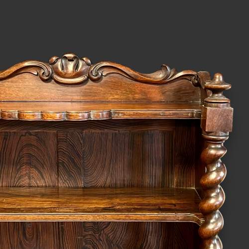 Unusual Early Victorian Rosewood Bookcase image-4