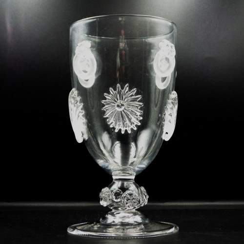 Venetian Glass Decorative Fine Quality Clear Glass Large Goblet image-4