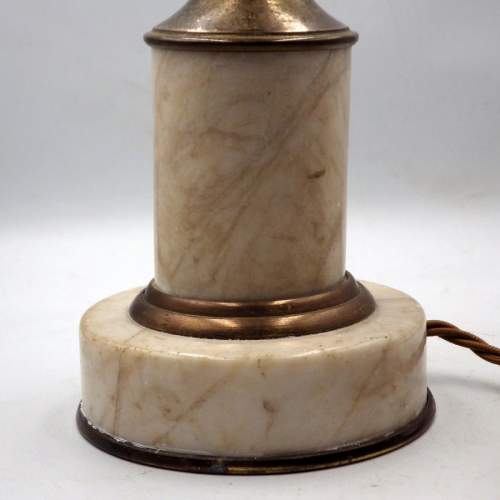 Antique Classical Marble Urn & Gilt Metal Table Lamp image-4
