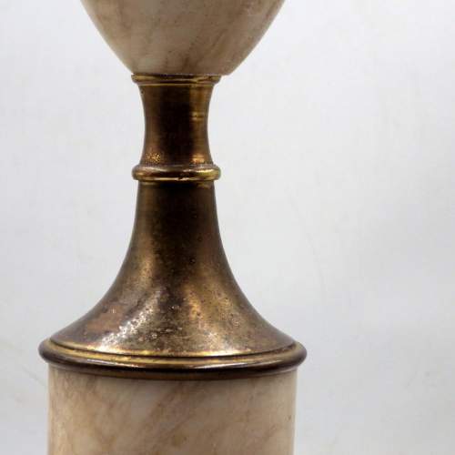 Antique Classical Marble Urn & Gilt Metal Table Lamp image-6