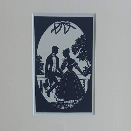 Original Early 20th Century Silhouette Postcard by Manni Grosze image-3