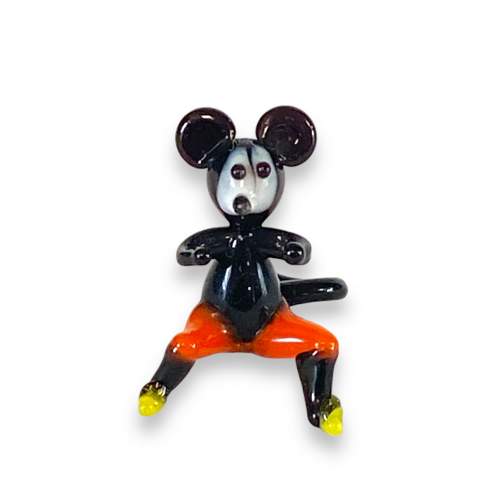 Miniature Murano Glass Mickey Mouse image-4