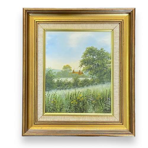 Pair of Oil on Board Country Scenes by Edward Turner image-2