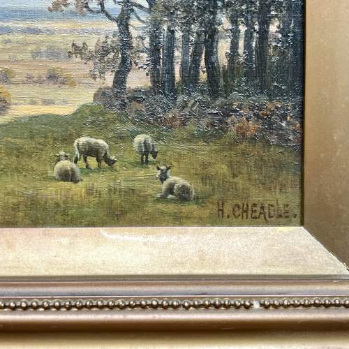 Framed Oil on Canvas of a Rural Scene by Henry Cheadle image-4